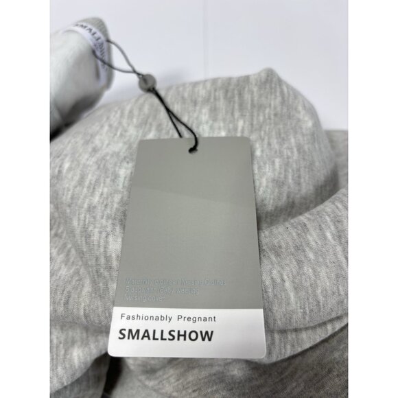 Nursing Top XXL Grey Breastfeeding Shirt Discreet Lift-Up Access Maternity Top - Picture 9 of 11